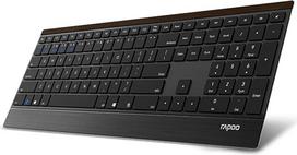 "Rapoo RP E9500M UI-B" belaidė daugiafunkcinė klaviatūra E9500M - juoda (QWERTY JAV išdėstymas)