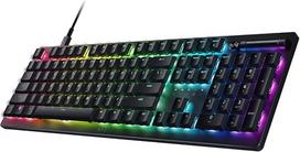 "Razer DeathStalker V2" žaidimų klaviatūra: "Click Purple", itin patvarūs klavišai su danga, patvari aliuminio viršutinė plokštelė, daugiafunkcinis ritinėlis ir mygtukas