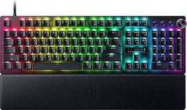 "Razer Huntsman V3 Pro 8KHz" - pilno dydžio kompiuterio žaidimų klaviatūra - 8KHz HyperPolling - analoginiai optiniai jungikliai - suveikimo diapazonas 0,1-4,0 mm - Snap Tap - greitas suveikimas - QWERTY US išdėstymas | Juoda
