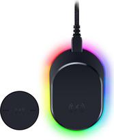 "Razer Mouse Dock Pro" ir įkrovimo stotelė - magnetinė belaidžio įkrovimo stotelė ir baterija ("Hyperspeed 4K Hz", 8 RGB "Chroma" apšvietimas ir suderinamų pelių modulis) Juoda