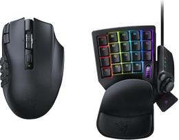 "Razer Naga V2 HyperSpeed" ergonominė belaidė MMO žaidimų pelė ir "Tartarus V2" žaidimų klaviatūra