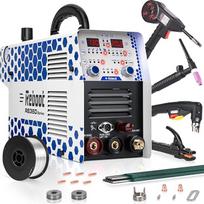 "Reboot RB360" 130A plazminio pjovimo ir suvirinimo aparato kombinuotas įrenginys su dviguba įtampa 120 V/240 V, "7-in-1" MIG Flux TIG E-Hand & Coil Gun aliuminio plieno garažo kiemo remontui