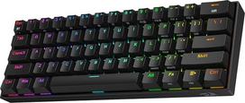 "Redragon K530 Pro Draconic" 60 % BT / laidinė / 2,4 GHz belaidė mechaninė 61 klavišas, keičiamais RGB žaidimų klaviatūra su taktiliniu rudu jungikliu, skirta "Windows" / "Mac" / "Android
