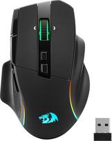 "Redragon M925 PRO" belaidė žaidimų pelė, 26 000 DPI optinė RGB pelė, 10 programuojamų mygtukų, itin greitas slinkimo ratukas, programinė įranga palaiko pasirinktinį klavišų priskyrimą ir DPI nustatymą, juoda