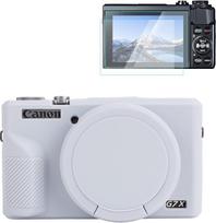 "Rieibi" silikoninis dėklas "Canon G7X Mark III" dėklas, "G7X Mark III" priedai su 2 dalių ekrano apsauga, nuimama objektyvo apsauga "Canon G7X Mark III" skaitmeniniam fotoaparatui