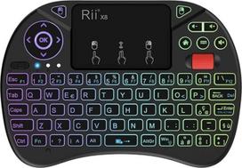 "Rii Mini X8 Wireless" (itališkas QWERTY išdėstymas) F1 OTG kabelis