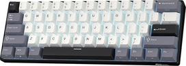 "RK ROYAL KLUDGE RK61" belaidė mechaninė klaviatūra, 60 % žaidimų klaviatūra su trigubu režimu, BT 5.0/2.4GHz/USB-C, kompaktiška, PBT klavišų dangteliai, "Pro" programinė įranga, keičiama "Hot Swap", US QWERTY