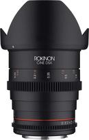 "Rokinon" 24 mm T1.5 Cine DSX didelės spartos plačiakampis kinematografinis objektyvas, skirtas MFT