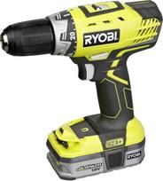 "Ryobi" / įkraunamas 18 voltų atsuktuvas / gręžtuvas