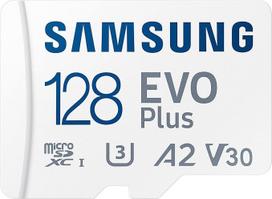 "Samsung Evo Plus" 128GB SDXC U3 10 klasės A2 130MB/s su adapteriu 2021 versija (MB-MC128KA/EU)