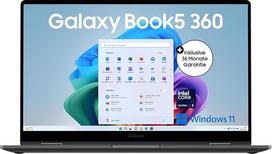 "Samsung Galaxy Book5 360" 15,6 colių nešiojamasis 15,6 colių nešiojamasis kompiuteris "2-in-1", konvertuojamasis AI nešiojamasis kompiuteris su "Intel Core Ultra 5" procesoriumi, 16GB RAM, 256GB atminties, Mėnulio akmens pilkos spalvos