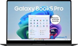 "Samsung Galaxy Book5 Pro" nešiojamasis kompiuteris su dirbtiniu intelektu, 16 colių ekranas, dirbtinio intelekto nešiojamasis kompiuteris su "Intel Core Ultra 7" procesoriumi, 16GB RAM, 512GB atminties, "Copilot+" kompiuteris, Mėnulio akmens pilkos spa
