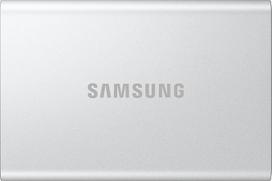 "Samsung Portable SSD T7 Resurrected" 4 TB išorinis kietasis diskas USB 3.2 Gen.2 didelės spartos saugykla Išorinis SSD diskas, skirtas "iPhone 17", "Mac", "PC", "Android" įrenginiams ir žaidimų konsolėms, sidabrinės spalvos metalikas, MU-PD4T0G/WW