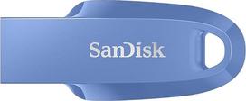 "SanDisk Ultra Curve 3.2 Flash Drive" 64GB (iki 100MB/s skaitymo greitis, "RescuePRO Deluxe" programinė įranga, raktų pakabukas) Mėlyna