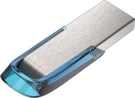 "SanDisk Ultra Flair" USB 3.0 atmintinė su iki 130MB/s sparta, mėlyna, 128gb