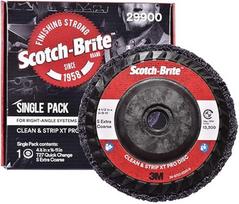 "Scotch-Brite Clean and Strip XT Pro" diskas - rūdžių ir dažų šalinimo diskas - 4,5" skersmuo x 5/8-11 greito keitimo sriegis - itin stambus silicio karbido diskas - pakuotė po 1 vnt.