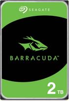 "Seagate BarraCuda" 2 TB standusis diskas, vidinis kietasis diskas (8,9 cm (3,5 colio), 7200 aps./min, 256MB spartinančioji atmintis, SATA 6Gb/s, sidabrinis) Modelio Nr.: ST2000DMZ08 / DM008, FFP