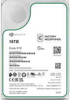 "Seagate Exos X18 Enterprise", 18 TB kietasis diskas, CMR 3,5 colio, "Hyperscale" SATA 6GB/s, 7200 aps./min, 512e, 4Kn, mažo delsimo su patobulintu spartinimu, kietasis diskas - modelio Nr.: ST18000NM000J (restauruotas)