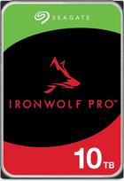 "Seagate IronWolf Pro" 10 TB, NAS vidinis kietasis diskas, 3,5 colio, 7200 aps./min, CMR, 256MB spartinančioji atmintis, SATA 6GB/S, duomenų gelbėjimo paslaugos (ST10000NT001)