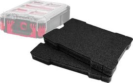 "Shadow Foam Packout Compact Organiser" putų įdėklas [Twin Pack] Reguliuojamos putos "Milwaukee Packout" modulinėms sistemoms | "Lean", "5S", "Kaizen" ir individualus organizatorius (30 mm, juodas)
