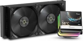 "Sigma PRO L24 BK Aio Water Cooling" 240 mm, procesoriaus aušintuvas, itin plonas rėmelis, 3,5 colio IPS ekranas, 640 x 480px, magnetinis siurblys, FDB guoliai, PWM ventiliatorius, skirtas "Intel" ir AMD platformoms