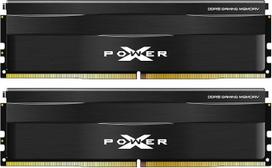 "Silicon Power DDR5" 32GB (2x16GB) 6000MT/s (PC5-48000) 288 kontaktų CL30 1,35 V UDIMM staliniams kompiuteriams skirtas atminties modulis RAM SP032GXLWU60AFDE Black