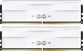 "Silicon Power DDR5" 32GB (2x16GB) 6000MT/s (PC5-48000) 288 kontaktų CL30 1,35 V UDIMM staliniams kompiuteriams skirtas atminties modulis RAM SP032GXLWU60AFDG White