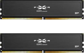 "Silicon Power Value Gaming" DDR5 32GB (2x16GB) 6400MT/s (PC5-51200) 288 kontaktų CL32 1.4V UDIMM stalinių kompiuterių operatyvioji atmintis su radiatoriumi SP032GXLWU64AFDJAD