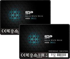 "Silicon Power" 2 pakuotės 512GB SSD 3D NAND A55 SLC Cache Performance Boost SATA III 2,5 colio 7 mm (0,28 colio) vidinis kietasis diskas