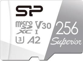 "Silicon Power" 256GB "Superior Micro SDXC UHS-I" (U3), V30 4K A2, suderinama su "GoPro Hero 9" didelės spartos MicroSD kortele su adapteriu