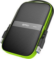 "Silicon Power" 4 TB išorinis nešiojamasis kietasis diskas "Rugged Armor A60", atsparus smūgiams ir vandeniui, 2,5 colio, USB 3.0, karinės klasės, Mil-Std-810G ir IPX4, juodas (Fbe-SU040TBPHDA60S3KFE)