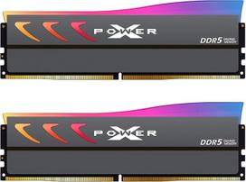 "Silicon Power" DDR5 32GB (2x16GB) "Storm RGB" 6000MT/s (PC5-48000) 288 kontaktų CL36 1,35 V UDIMM staliniams kompiuteriams skirtas atminties modulis RAM SP032GXLWU60FFDK Grey