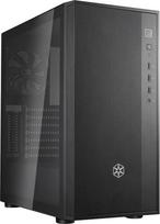 "Silverstone FARA R1 V2- FARA R1-V2 Tower ATX kompiuterių korpusas, tinklelio formos priekinė panelė, grūdinto stiklo šoninė panelė, juodas, SST-FAR1B-G-V2