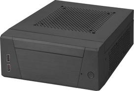 "Silverstone Technology" SST-ML10B "Milo Mini-ITX" kompaktiškas HTPC stacionaraus kompiuterio korpusas Modulinis dizainas Su VESA montavimo plokštele Juoda