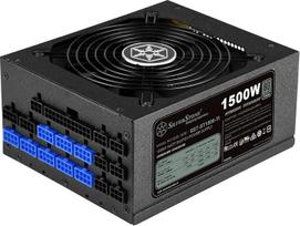 "SilverStone Technology" SST-ST1500-TI v 2.0- "Strider Titanium Series", 1500 W "80 Plus Titanium ATX" šnabždantis ir tylus kompiuterio maitinimo šaltinis su 135 mm ventiliatoriumi, 100 % modulinis