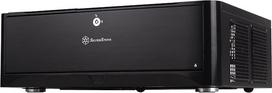 "SilverStone" SST-GD06B - "Grandia HTPC Micro ATX" kompiuterio korpusas, tylus, su dideliu oro srautu, 2x 3,5 colio "Hot Swap" diskų lizdais, užrakinamas, juodas