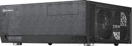 "SilverStone" SST-GD09B - "Grandia HTPC ATX" kompiuterio korpusas, tylus, su dideliu oro srautu, juodas