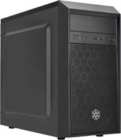 "SilverStone" SST-PS16B - "Precision Mini Tower Micro-ATX" kompiuterio korpusas - mažas triukšmas - juodas