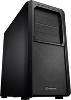 "Silverstone" SST-SED1-B Mid-Tower ATX korpusas, palaikantis pagrindines plokštes iki SSI-EB ir užtikrinantis visapusišką saugyklos našumą