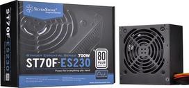 "Silverstone" SST-ST70F-ES230 - "Strider Essential Series", 700 W "80 Plus" 230 V ES ATX šnabždesio tylus kompiuterio maitinimo šaltinis su 120 mm ventiliatoriumi