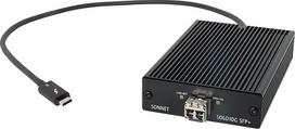 "Sonnet Solo10G SFP+ Thunderbolt 3-10Gb Ethernet adapteris su 10GBASE-SR siųstuvu | Suderinamas su "Mac", "Windows", "Linux", "iPad Pro" M serijos kompiuteriais | Kūrybiškiems profesionalams ir didelės spartos tinklams