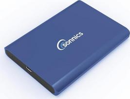 "Sonnics" 256GB USB 3.1 Gen 2 USB Type-C išorinis SSD diskas (nešiojamasis SSD), suderinamas su "Windows PC", "Mac", "Smart TV", "Xbox One/X" ir PS4 PS5