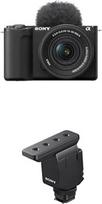 "Sony Alpha ZV-E10 II" APS-C veidrodinis vaizdo fotoaparatas su 16-50 mm f/3,5-5,6 galios priartinimu (4K60p vaizdo įrašai, 4:2:2 10Bit įrašymas, 26 MP, automatinis akių fokusavimas), įskaitant ECMB10