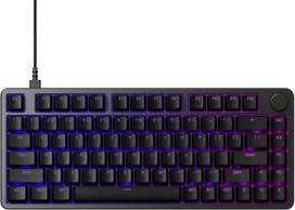 "Sony INZONE KBD-H75" žaidimų klaviatūra - greito paleidimo magnetinis jungiklis, reguliuojamas suveikimas 75 % TKL, 8000 Hz dažnis, RGB tarpinė, tvirtinama prie aliuminio korpuso, PC, FPS, JAV išdėstymas - juoda