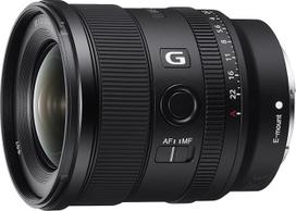 "Sony SEL-20F18G" pilno formato E-Mount objektyvas (pilno kadro 20 mm F1.8, itin plataus kampo, šviesus), juodas