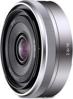 "Sony SEL16F28 E Mount" - APS-C 16 mm F2,8 pagrindinis objektyvas