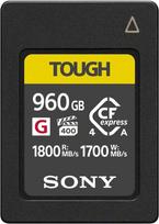 "Sony" 960GB talpos "Tough CFexpress" A tipo "Flash" atminties kortelė | VPG400 didelės spartos G serija su vaizdo našumo garantija (skaitymo sparta 1800MB/s, įrašymo sparta 1700MB/s) - CEA-G960T