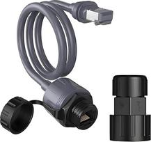 "Starlink" Ethernet adapteris Gen 3 ir Mini, RJ45 jungtis "Star Link Standard V3" ir "Mini Dishy", skirta "Starlink Mini" kabeliui su vandeniui atspariu kabelio prailgintuvu, skirtu naudoti patalpose ir lauke
