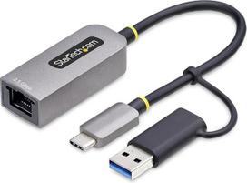 "StarTech" 2,5GbE USB C eterneto adapteris su USB-A adapteriu, USB-C LAN-RJ45 tinklo adapteris, C tipo USB 3.0 2,5GB tinklo adapteris