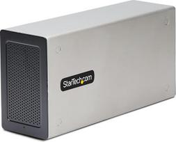 "StarTech. com Thunderbolt 3 PCIe" išplėtimo korpusas, išorinis korpusas su dviem "PCI Express" lizdais, "PCIe" dėžutė nešiojamiesiems kompiuteriams / staliniams kompiuteriams / "viskas viename", 8K/4K išvestis per TB3/DP 1.4 (2TBT3-PCIE-ENCLOSURE)